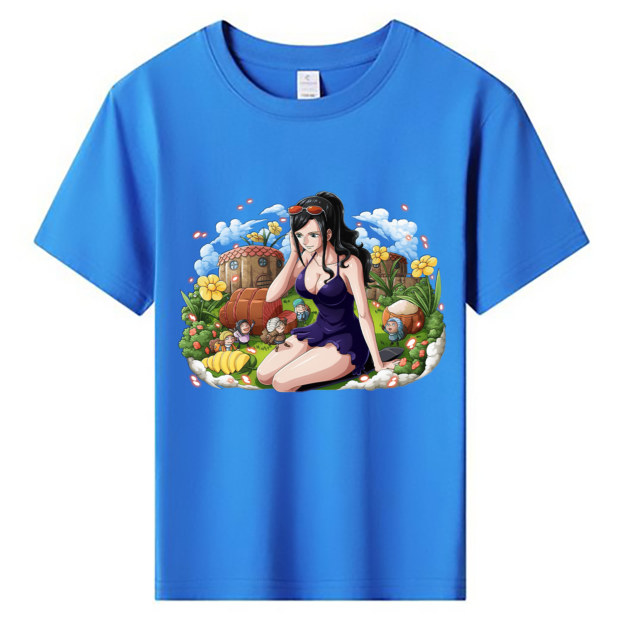ワンピース ニコ・ロビン ONE PIECE Nico Robin 綿100％キッズTシャツ（フロントプリント）